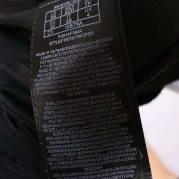 Guess black lace up long sleeve mini dress c1 - Picture 9 of 9